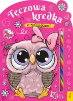 Okładka: Tęczowa kredka. Sowa