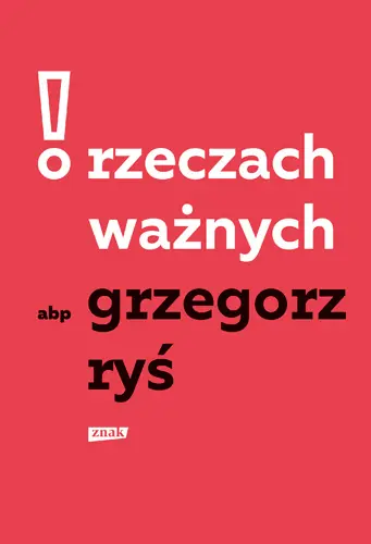 Okładka: O rzeczach ważnych