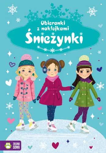 Okładka: Naklejkowe ubieranki. Śnieżynki