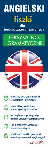 Okładka: Angielski fiszki Leksykalno-gramatyczne B1-B2