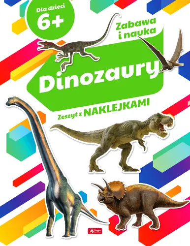 Okładka: Dinozaury. Zeszyt z naklejkami