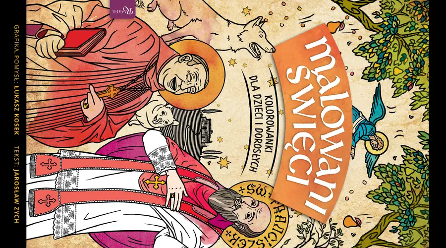 Okładka: Malowani Święci, Kolorowanki dla Zaangażowanych