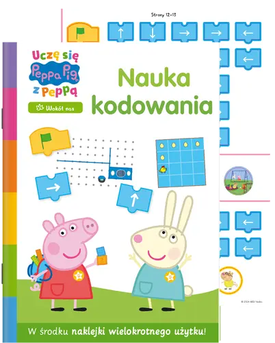 Okładka: Peppa Pig. Uczę się z Peppą. Nauka kodowania cz. 1