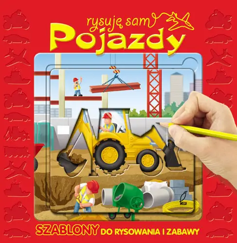 Okładka: Pojazdy. Szablony do rysowania