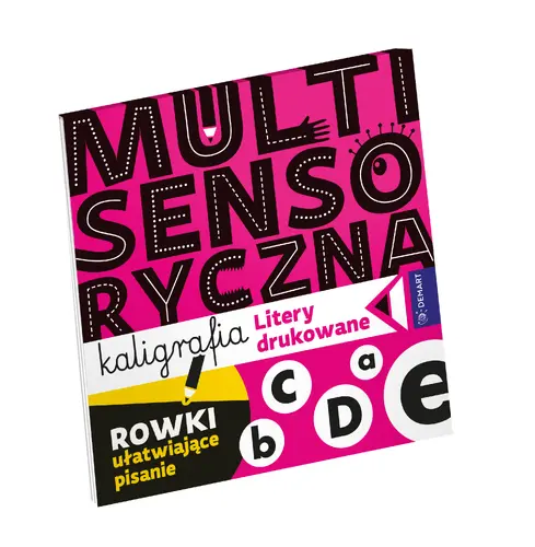 Okładka: Multisensoryczna kaligrafia. Litery drukowane