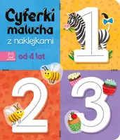 Okładka: Cyferki malucha z naklejkami. Od 4 lat