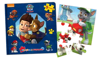 Okładka: Psi Patrol. Książka z puzzlami. Ryder i Chase