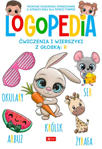 Okładka: Logopedia Ćwiczenia i wierszyki z głoską r