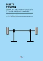 Okładka: Zeszyt ćwiczeń do analizy i interpretacji literatury dla szkół ponadpodstawowych