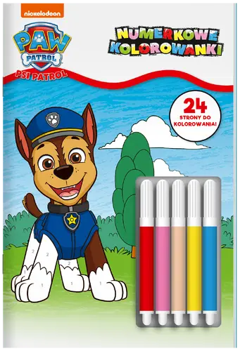 Okładka: Psi Patrol. Numerkowe kolorowanki
