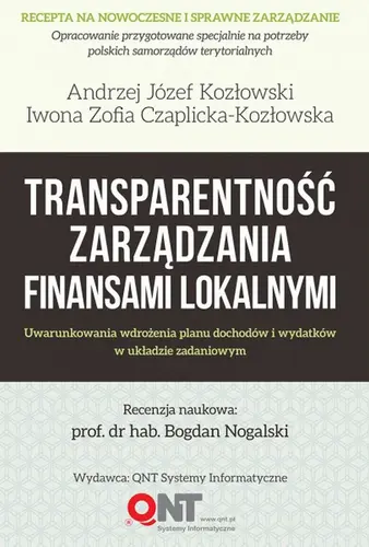 Okładka: Transparentność zarządzania finansami lokalnymi