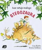Okładka: Ivar ratuje małego stegozaura