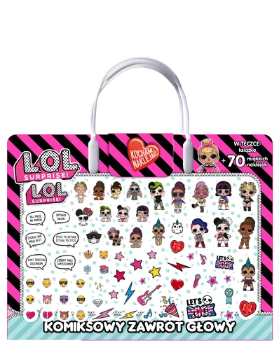 Okładka: L.O.L. Surprise! Kocham naklejać. Komiksowy zawrót głowy.