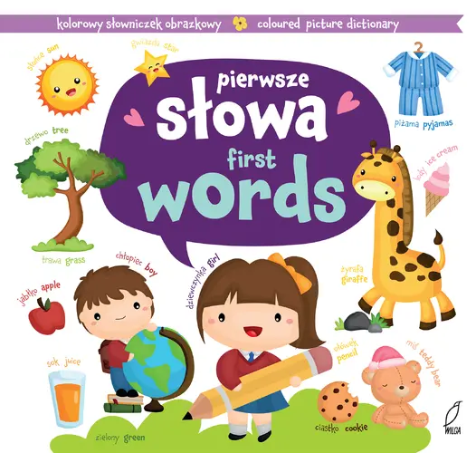 Okładka: Pierwsze słowa. First words. Piktogramy
