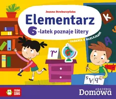Okładka: Domowa Akademia. Elementarz. 6-latek poznaje litery
