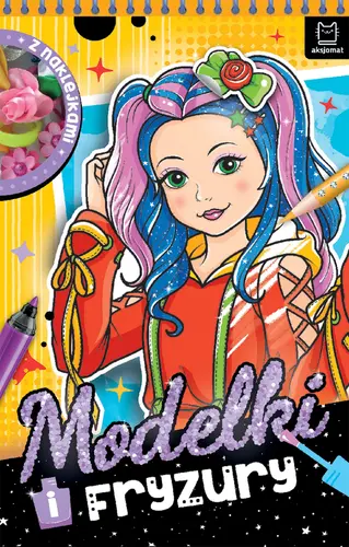 Okładka: Modelki i fryzury. Z naklejkami