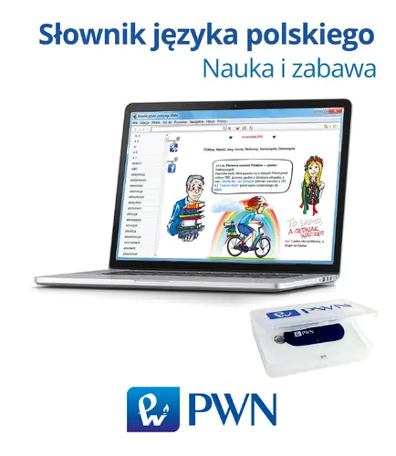 Okładka: Pendrive - Słownik języka polskiego PWN. Nauka i zabawa.