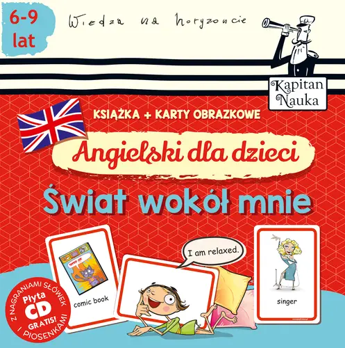 Okładka: Angielski dla dzieci. Świat wokół mnie (książka + karty obrazkowe)