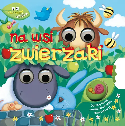 Okładka: Zwierzaki na wsi. Ruchome oczka.