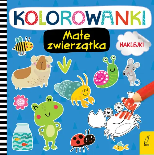 Okładka: Kolorowanki z naklejkami. Małe zwierzątka