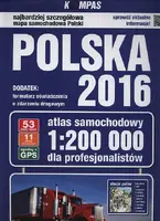 Okładka: Atlas samochodowy Polska 2016 dla profesjonalistów 1:200 000
