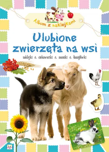 Okładka: Album z naklejkami- Ulubione zwierzęta na wsi