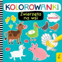 Okładka: Kolorowanki z naklejkami. Zwierzęta na wsi