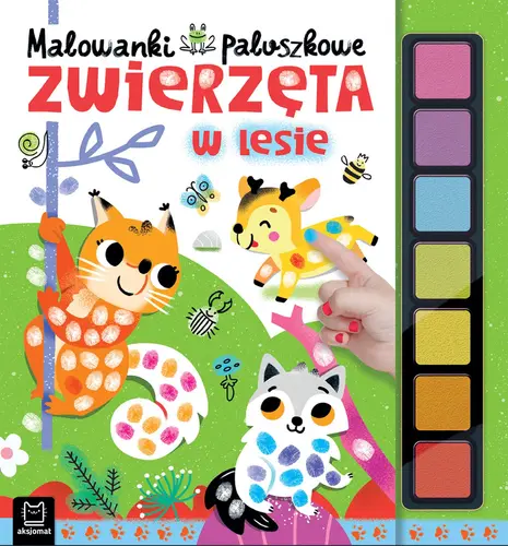 Okładka: Malowanki paluszkowe. Zwierzęta w lesie