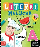 Okładka: Literki malucha. Uczę się, koloruję, naklejam