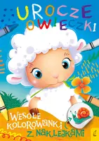 Okładka: Wesołe kolorowanki z naklejkami. Urocze owieczki