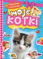 Okładka: Minialbum z naklejkami. Moje kotki
