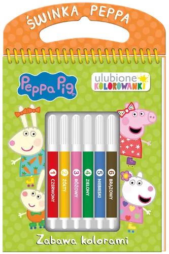 Okładka: Peppa Pig. Ulubione kolorowanki 3. Zabawa kolorami