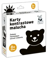 Okładka: Karty kontrastowe malucha. (0+ mies.). Kapitan Nauka