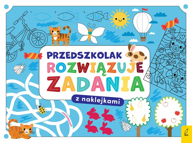 Okładka: Przedszkolak rozwiązuje zadania. Zeszyt niebieski