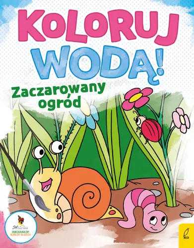 Okładka: Koloruj wodą. Zaczarowany ogród