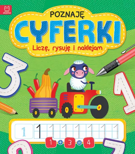 Okładka: Poznaję cyferki. Liczę, rysuję i naklejam