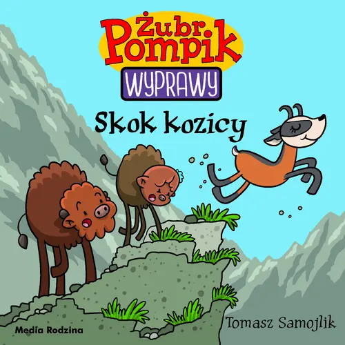 Okładka: Żubr Pompik. Wyprawy. Tom 16. Skok kozicy