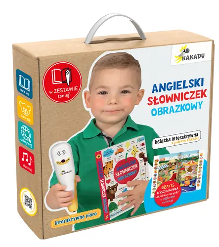 Okładka: Mówiąca książka interaktywna "Angielski słowniczek obrazkowy"