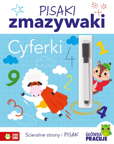 Okładka: Pisaki zmazywaki. Cyferki