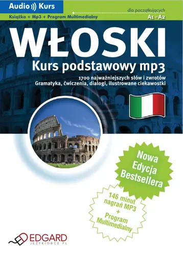 Okładka: Włoski - Kurs podstawowy mp3 (CD w komplecie)