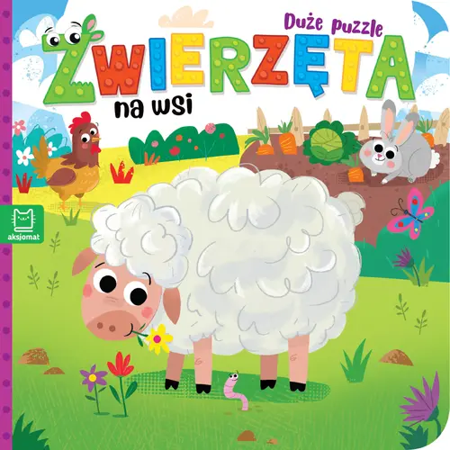 Okładka: Zwierzęta na wsi. Duże puzzle