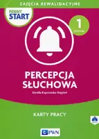 Okładka: Pewny start Zajęcia rewalidacyjne Percepcja słuchowa Karty pracy Poziom 1 + CD