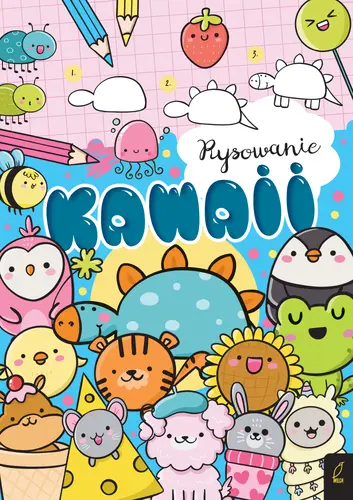 Okładka: Rysowanie Kawaii. Niebieska