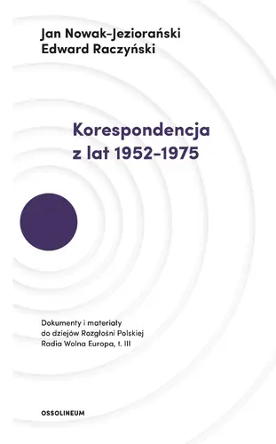 Okładka: Korespondencja z lat 1952–1975