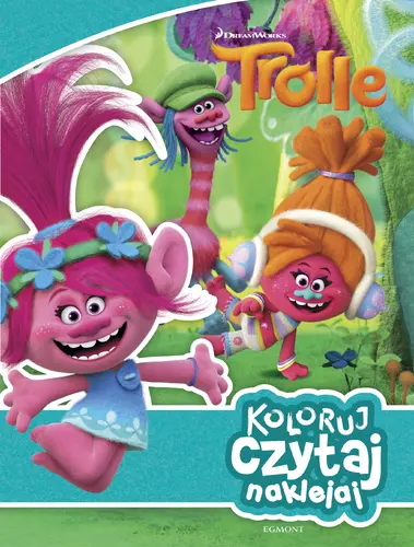 Okładka: Trolle. Koloruj, czytaj, naklejaj