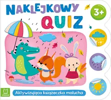 Okładka: Naklejkowy quiz 3+. Aktywizująca książeczka malucha
