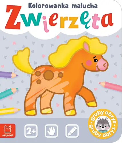 Okładka: Zwierzęta. Kolorowanka malucha