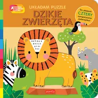 Okładka: Dzikie zwierzęta. Akademia mądrego dziecka. Układam puzzle
