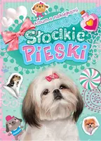 Okładka: Album z naklejkami. Słodkie pieski