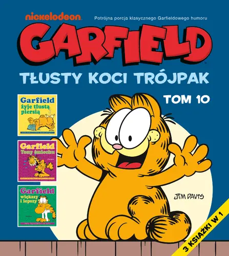 Okładka: Garfield. Tłusty koci trójpak. Tom 10